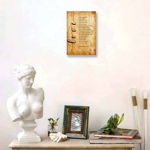 Psalm23 Wall Art Framed Quotes Poster Vintage The Lord Is My Shepherd Wall Art Bible Verse Poster Canvas Inspirational Scripture Posters Framed (16x24 inch) in Saudi Arabia