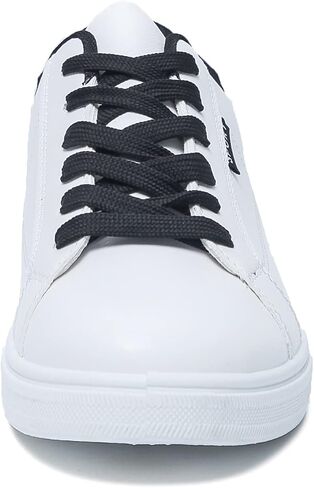Classic Walking Shoes Lightweight Comfort Lace up Fashion Sneakers Faux Leather White Sneakers for Men,Breathable Fashion Shoes，Mens Sneakers，Everyday Low Top Sneaker for Men - Men's Casual ShoesClassic Walking Shoes Rubber Sole, Durable，Men's Casual Shoe in Saudi Arabia