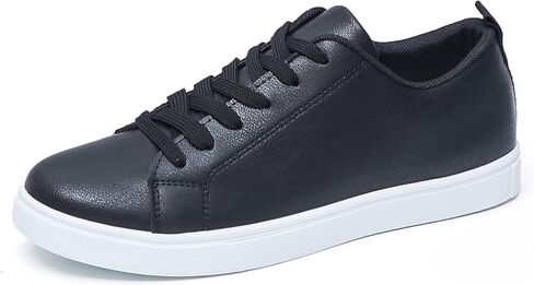 Classic Walking Shoes Lightweight Comfort Lace up Fashion Sneakers Faux Leather White Sneakers for Men,Breathable Fashion Shoes，Mens Sneakers，Everyday Low Top Sneaker for Men - Men's Casual ShoesClassic Walking Shoes Rubber Sole, Durable，Men's Casual Shoe in Saudi Arabia
