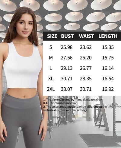 1PCS Crop Tank Tops for Women, Racerback Tank Top for Women Trendy, Cropped Workout Summer Tops for Women 2024 Running Yoga in Saudi Arabia