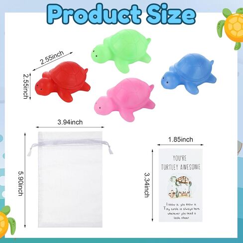 24 Sets Inspirational Gift Turtle Night Light Turtle Birthday Decorations Motivational Employee Staff Coworker Graduation Appreciation Gifts Turtle Party Decorations for Men Women Boys Girls in Saudi Arabia