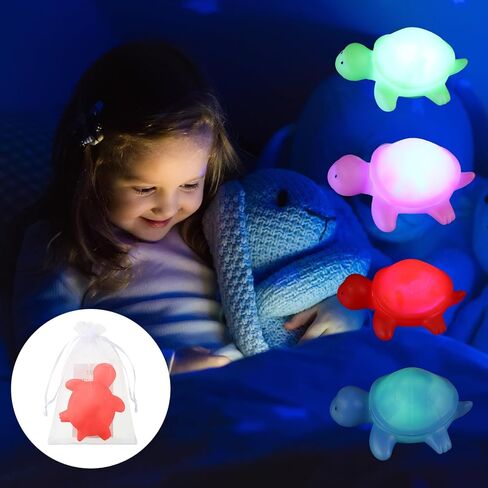 24 Sets Inspirational Gift Turtle Night Light Turtle Birthday Decorations Motivational Employee Staff Coworker Graduation Appreciation Gifts Turtle Party Decorations for Men Women Boys Girls in Saudi Arabia