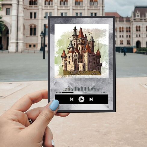 GLOBLELAND Music Player Border Clear Stamps Music Silicone Clear Stamp Seals Transparent Stamps for DIY Scrapbooking Cards Making Photo Album Journal Home Decoration in Saudi Arabia