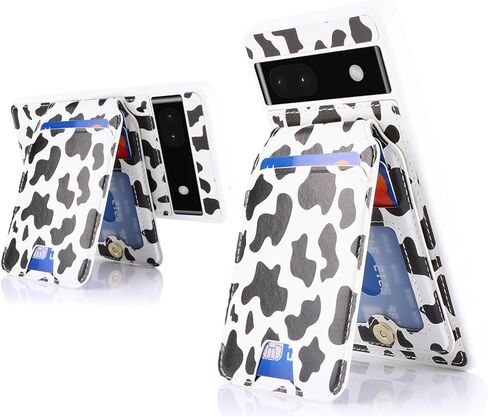 for Google Pixel 6a case with Credit Card Holder, fits Pixel 6a Phone Leather Case Wallet for Women Compatible Wallet Detachable 2-in-1 for Men-Beige in Kuwait