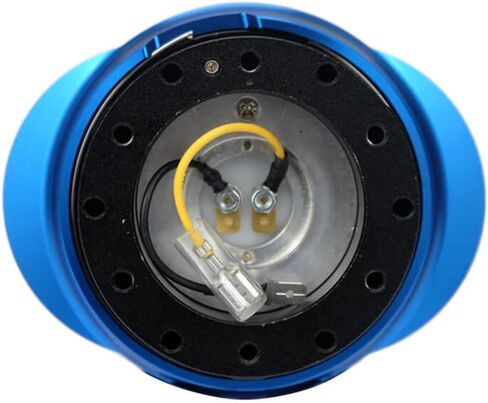 NRG Innovations NRG-SRK-220BK-BL GEN 2.2 Steering Wheel Quick Release Adapter, 6-Hole & 6x70 and 6x74mm Bolt Patterns Black Body/Shinny Blue Oval Ring in Saudi Arabia