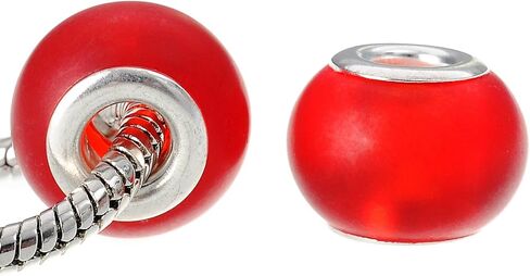 RUBYCA 30 Pcs Bulk Abstract Murano Glass Beads Fit European Charm Bracelet for DIY Jewelry Making in Saudi Arabia