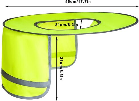 3 Pcs Hard Hat Sun Shade Full Brim Mesh Neck Sun Shield Bandana Face Scarf UV Sun Protection Arm Sleeves with Reflective Strap, Sun Visor Neck Shade for Hard Hat Accessories in Saudi Arabia