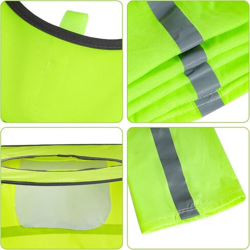 3 Pcs Hard Hat Sun Shade Full Brim Mesh Neck Sun Shield Bandana Face Scarf UV Sun Protection Arm Sleeves with Reflective Strap, Sun Visor Neck Shade for Hard Hat Accessories in Saudi Arabia