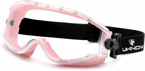 UKNOW Safety Goggles Over Glasses - Anti-Fog Clear Lens - ANSI Z87.1 Certified Eye Protection for Lab Work, Industrial Use in Saudi Arabia