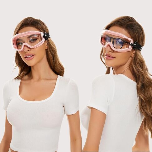 UKNOW Safety Goggles Over Glasses - Anti-Fog Clear Lens - ANSI Z87.1 Certified Eye Protection for Lab Work, Industrial Use in Saudi Arabia