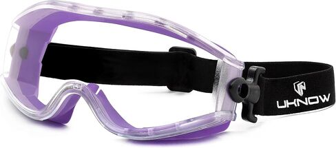 UKNOW Safety Goggles Over Glasses - Anti-Fog Clear Lens - ANSI Z87.1 Certified Eye Protection for Lab Work, Industrial Use in Saudi Arabia