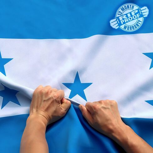 Anley Fly Breeze 3x5 Foot Honduras Flag - Vivid Color and Fade proof - Canvas Header and Double Stitched - Honduran National Flags Polyester with Brass Grommets 3 X 5 Ft in Saudi Arabia