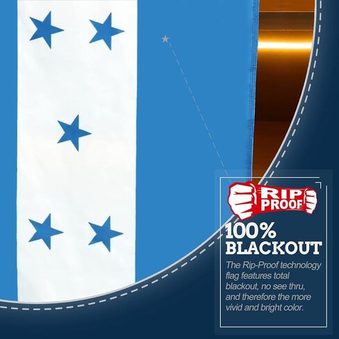 Anley Fly Breeze 3x5 Foot Honduras Flag - Vivid Color and Fade proof - Canvas Header and Double Stitched - Honduran National Flags Polyester with Brass Grommets 3 X 5 Ft in Saudi Arabia