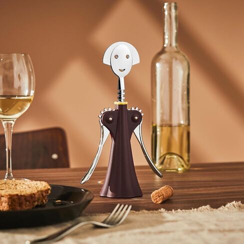 Alessi Anna G. Corkscrew Designed by Alessandro Mendini, One size, Black in Saudi Arabia