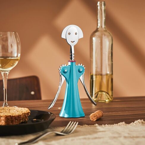 Alessi Anna G. Corkscrew Designed by Alessandro Mendini, One size, Black in Saudi Arabia