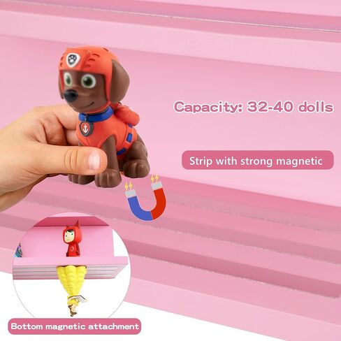 PHOENANCEE Magnetic Wall Shelf for Tonies Audio Play Character and Toniebox,Figures Floating Shelves Wooden for Tonie Storage Display,Compatible Charging Station for Children Kid's Room(3-Layered) in Saudi Arabia