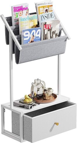 Wall Mounted Floating Nightstand, Floating Bedside Table with 3-Tier Vinyl Record Wall Mount, Vintage Natural Wood Floating Shelf for Living Room, Bedroom, Office (Black) in Kuwait