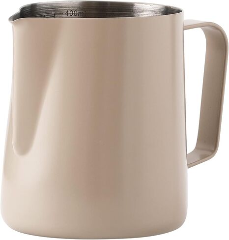 Milk Frothing Pitcher 14OZ 20OZ(400ml 600ml) Stainless Steel Milk Espresso Steaming Pitcher Barista Cup For Making Coffee for Cappuccino Precision Latte Barista Art UBENKAKU(14 oz) in Saudi Arabia