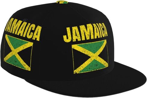 Country Flag Snapback Hat, Flat-Brimmed Hat, Hip Hop Hat, Adjustable Baseball Cap for Men and Women in Saudi Arabia
