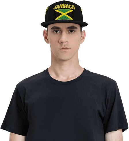 Country Flag Snapback Hat, Flat-Brimmed Hat, Hip Hop Hat, Adjustable Baseball Cap for Men and Women in Saudi Arabia