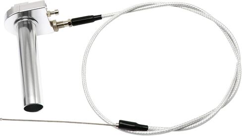 Throttle Grip Motorcycle 7/8"/22mm CNC Aluminum Quick Twister with Throttle Cable for Scooter Motorbike Motorcycle Mped ATV UTV Go Kart Accessories Accessories (Black) in Saudi Arabia