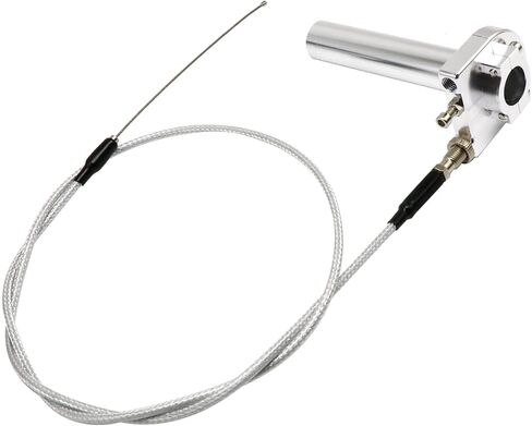 Throttle Grip Motorcycle 7/8"/22mm CNC Aluminum Quick Twister with Throttle Cable for Scooter Motorbike Motorcycle Mped ATV UTV Go Kart Accessories Accessories (Black) in Saudi Arabia