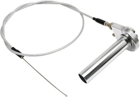 Throttle Grip Motorcycle 7/8"/22mm CNC Aluminum Quick Twister with Throttle Cable for Scooter Motorbike Motorcycle Mped ATV UTV Go Kart Accessories Accessories (Black) in Saudi Arabia