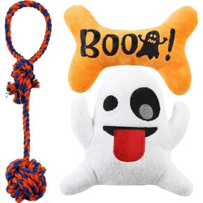 JPB Halloween Dog Toys 3 Pack, Dog Squeaky Toy for Small Dogs