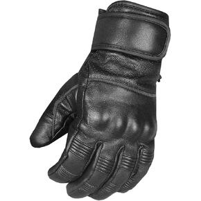Men's Motorcycle Premium Leather Gel Padded Palm Street Cruiser Protected Biker Gloves