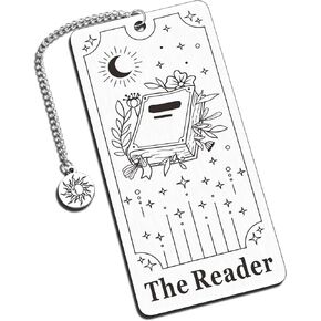 Bookmark Gifts for Book Lover Women Girls Friends Tarot Card Lover The Reader Funny Book Mark Gift for Bookish Bookworm Her Birthday Gift for Tarot Card Book Lover Christmas Coworker Stocking Stuffers
