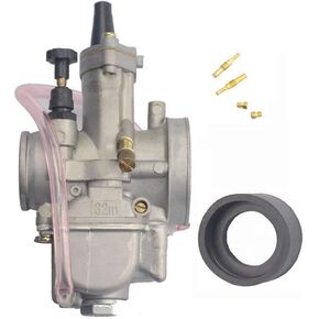 GOOFIT 34mm Carburetor with Power Jet Replacement for 125CC-250CC Motorcycle Engine Carb Dirt Bike ATV Power Race Scooter