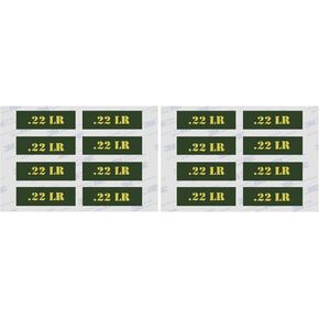 Raiseek .22 .223 .308 .30 .357 9MM .380 .40 .45 5.56 7.62 12GA 20GA 30-30 .44 MAG MISC Ammo Can Vinyl Skin Sticker Decal Molon Label Bullet Variety（Choose Your Version）