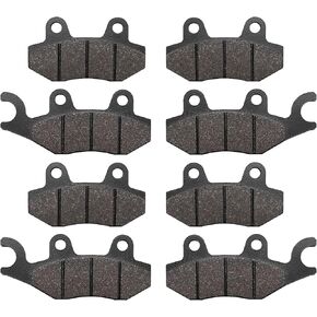 SOLLON Front and Rear Brake Pads Replacement for Yamaha Rhino 700 2008-2013 Can-Am Commander 800R XT X 2011-2019 Commander 1000 2011-2018 Commander 800 2011-2015 Maverick 1000 R 2013-2014