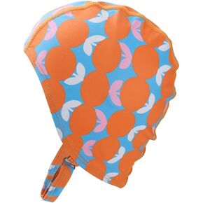 Women Swimming Cap with Chin Strap, Nylon Non-Waterproof Summer Bathing Cap Elastic Pool Gym Water Sports Swim Hat