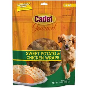 Cadet Gourmet 01307 14 oz Sweet Potato & Chicken Wraps Dog Treats - Quantity 2 bags2
