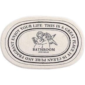 Bathroom Rugs,Bath Mats for Bathroom,Black and White Bathroom Rugs,Bathtub Mat Non Slip,Cute Bath Mat for Floor,Shower Mat Non Skid Washable,Door Mats Indoor,20" x 32"