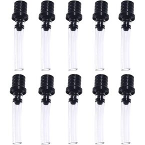 JRL 10pcs Black Fuel Gas Cap Cover Air Vent Tube Breather for 50cc 110cc 125cc 150cc SSR Yamaha Suzuki Honda XR50 Kawasaki Apollo Pit Dirt Bike Tao tao Kids ATV Quad Trail Bike ID 5mm OD 8mm