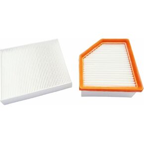 16546-6RA0A Engine Air Filter & 27277-6RC0A Cabin Air Filter Set Compatible with Nissan Rogue 2021 2022 2023