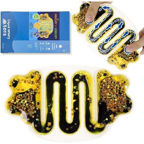 Autism Sensory Fidget Toys: Sensory Toys for Autistic Kids Glitter Sensory Squeeze Tube Anxiety Relief Toys for Ages 3 to Adults Easter Basket Christmas Stocking Stuffers 1-Pack