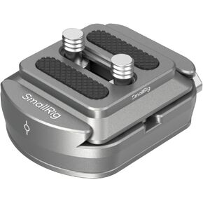 SmallRig HawkLock H38 Quick Release Mount Plate for Arca-Swiss, QR-Slide Camera Mount Plate for Arca with Two 1/4"-20 Screws, Silicone Pad and 1/4"-20 Threaded Hole for Manfrotto Plate or Tripod- 4486