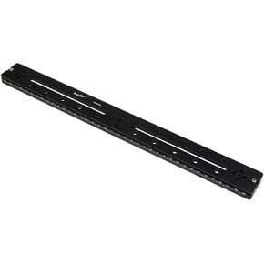 Haoge HQR-400 400mm Multi-Purpose Dual Dovetail Long Quick Release Extender Rail Sliding Plate for Camera Tripod Ballhead Clamp fit Benro Arca Swiss Sunwayfoto