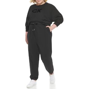 Calvin Klein Performance Women's Plus Size High Waist Elastic Cuff Pant