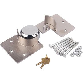 Hidden Shackle Van Door Lock - Cargo Van Lock Hasp High Security Hasp Padlock 1/2 X Garage Shed Barn Trailer RV Door Heavy Duty Steel Padlock and Hasp Set with Bolt