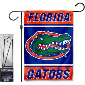 Florida Gators Garden Banner Flag with Flag Pole Stand Set
