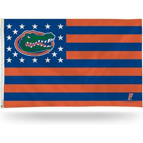 Rico Industries NCAA Florida Gators Flag 3' x 5' Stars & Stripes Banner Flag - Indoor or Outdoor Décor Made in Kuwait