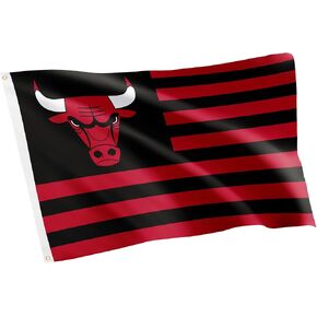Desert Cactus Chicago Bulls Flag Team NBA National Basketball Association 100% Polyester Indoor Outdoor 3x5 feet Flags (Style K)