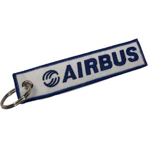 Airbus Pilot Aviation Key Chain - Airbus Aircraft - Woven Key Tag - Aircraft Airplane Airbus