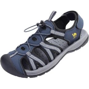 CAMELSPORTS Men's Hiking Sandals Closed Toe Outdoor Beach Sandal Waterproof Sport Fisherman Sandals Water Shoes