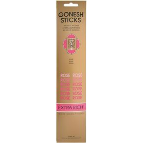 Gonesh Incense Sticks Extra Rich Collection Rose, 20 Piece