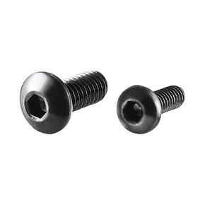 uxcell Button Head Hex Socket Cap Screws, M2x6mm and M2.5x6mm Alloy Steel Black 200pcs